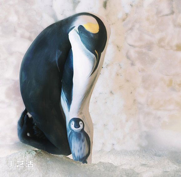 模特儿变形记!这些逼真的动物居然是人体彩绘