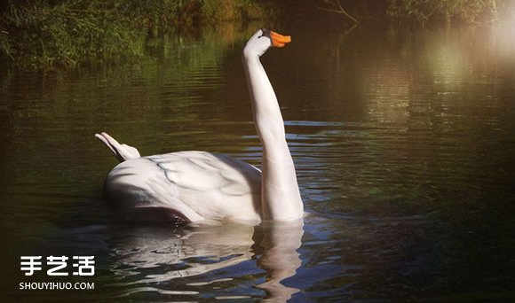 模特儿变形记!这些逼真的动物居然是人体彩绘
