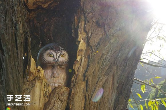 模特儿变形记!这些逼真的动物居然是人体彩绘