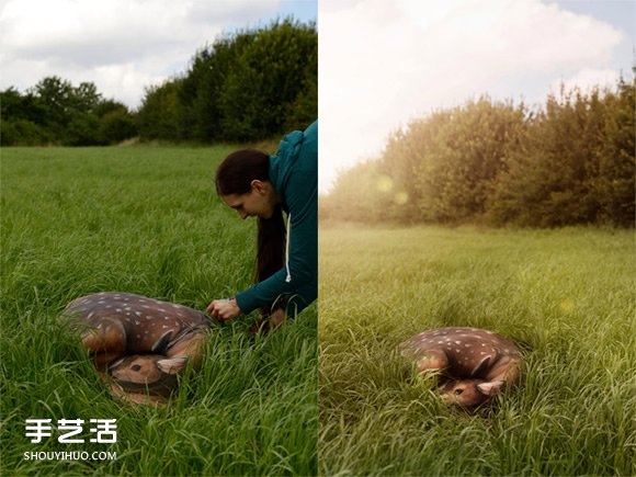 模特儿变形记!这些逼真的动物居然是人体彩绘