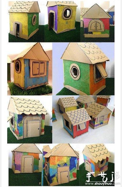 废旧纸箱手工DIY孩子们的玩具世界