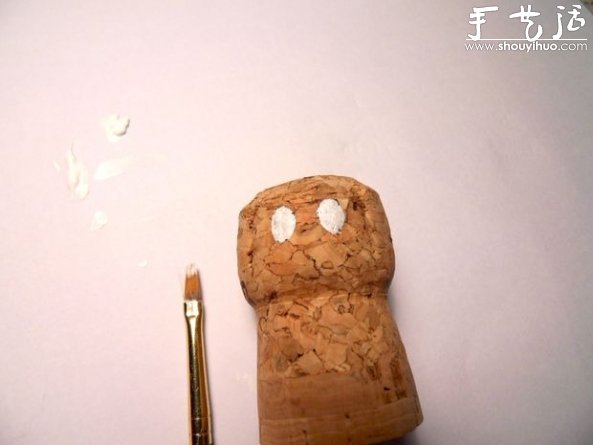 红酒木塞子手工DIY马里奥的教程