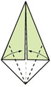 幼儿折纸竹笋的教程 手工简单笋的折法图解