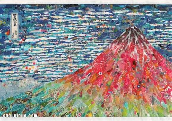 缤纷纸胶带拼贴DIY出来的世界经典名画