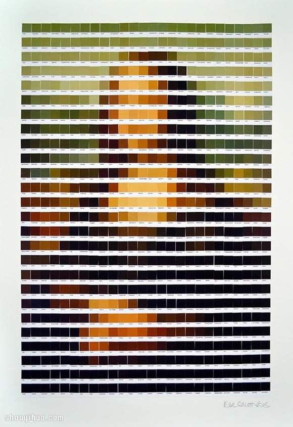 Psycolourgy 色卡拼贴DIY世界名画