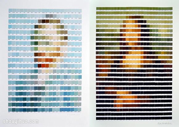 Psycolourgy 色卡拼贴DIY世界名画