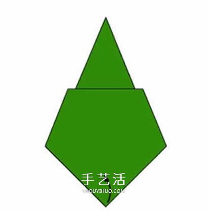 用一张纸折圣诞树图解 幼儿折纸圣诞树的教程