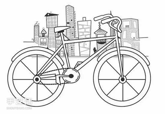 简单有趣的折纸教程 让平面自行车变得立体