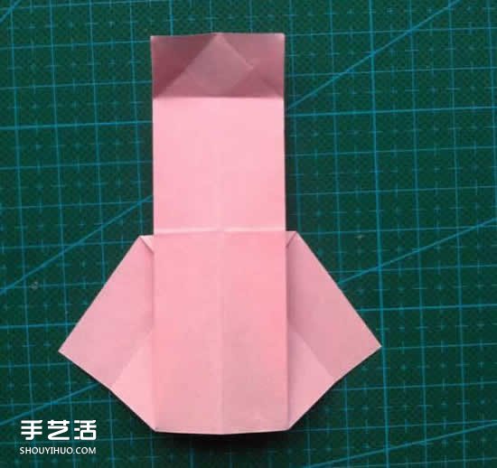 儿童折纸裙子图解教程 简单小裙子的折叠方法