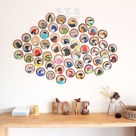 艺术家花了100天的时间在木片上绘画100种鸟类