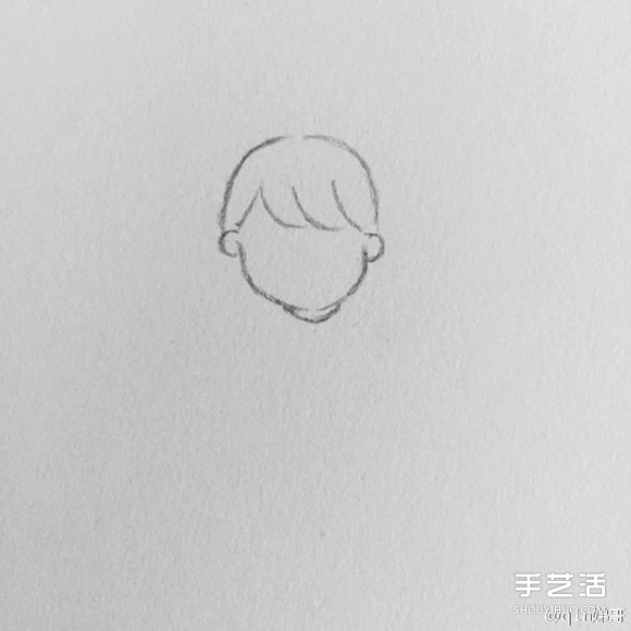 雨中打伞的小女孩简笔画画法图片教程