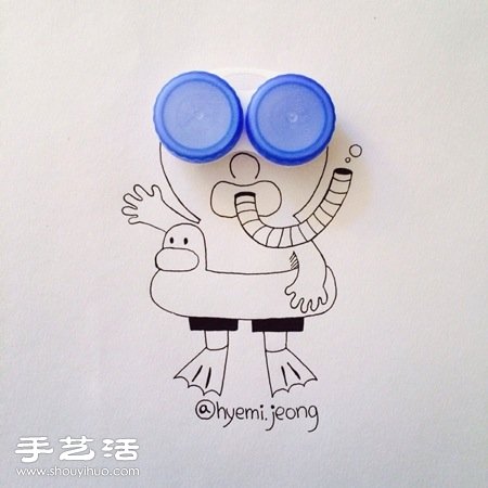 韩国插画师Hyemi Jeong的创意简笔画(续)