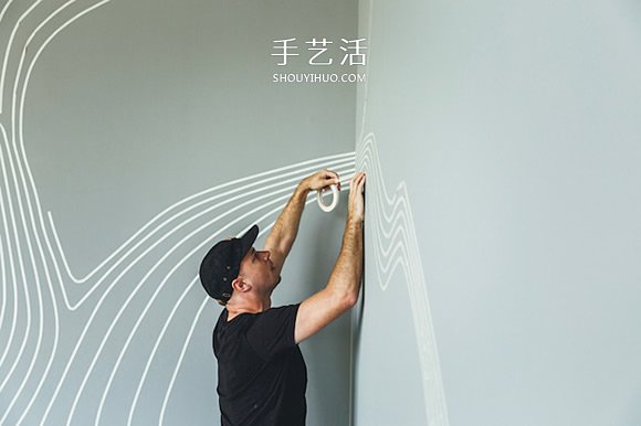 胶带就是我的画笔!用胶带粘贴而成的街头涂鸦