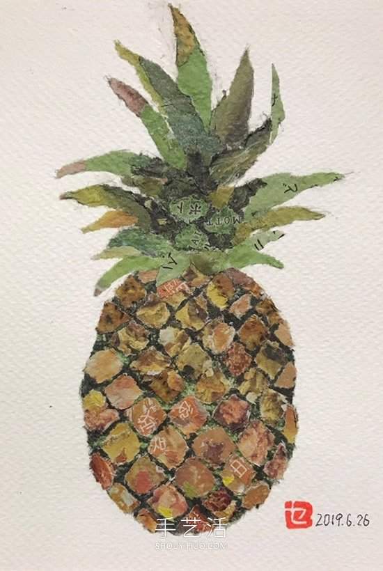 90岁老奶奶手撕报纸做拼贴画!展现平淡幸福