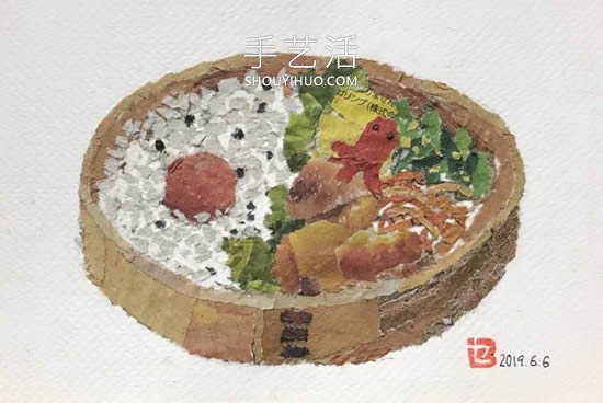 90岁老奶奶手撕报纸做拼贴画!展现平淡幸福