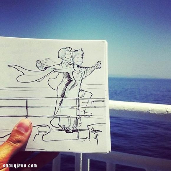 David Troquier 讲述故事般的创意素描画作