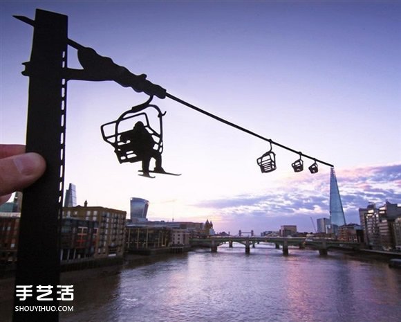 当剪纸艺术遇上建筑 全球地标都被他玩坏了！