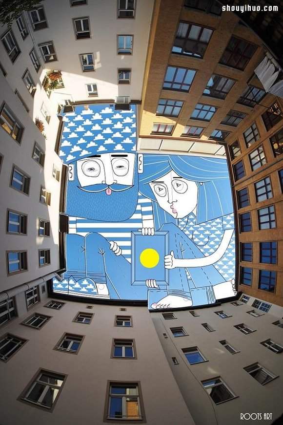 Thomas Lamadieu 充满童趣的手绘天空