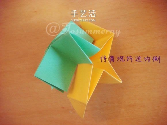 圣诞星折法图解教程 折纸圣诞星的方法步骤