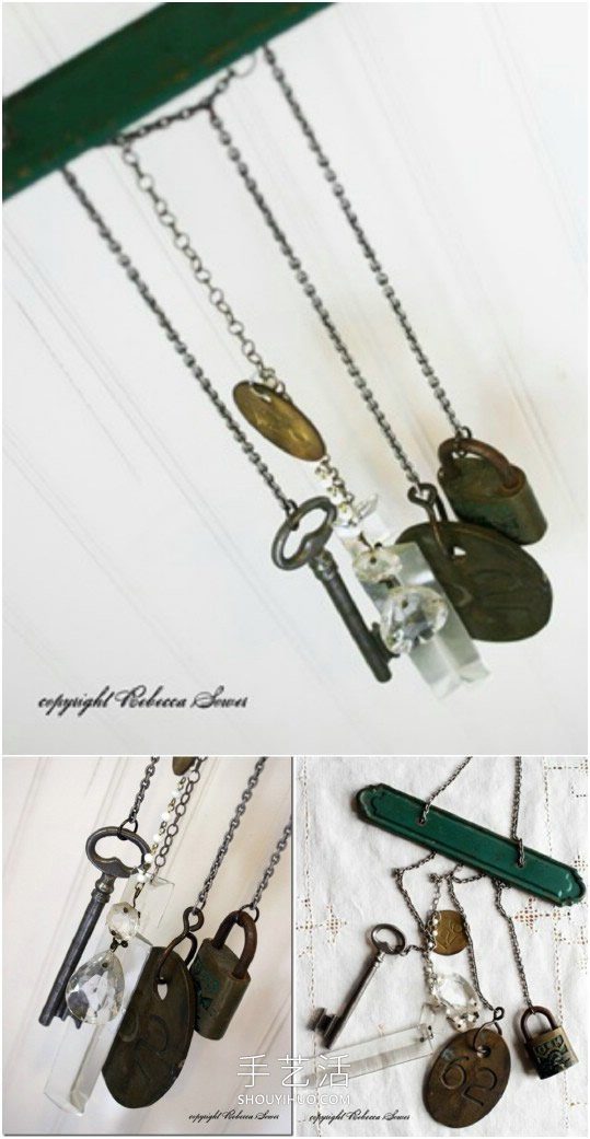 废品旧物再利用!自制创意春天风铃的教程