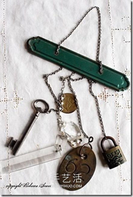 废品旧物再利用!自制创意春天风铃的教程