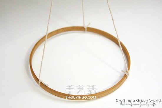 废品旧物再利用!自制创意春天风铃的教程