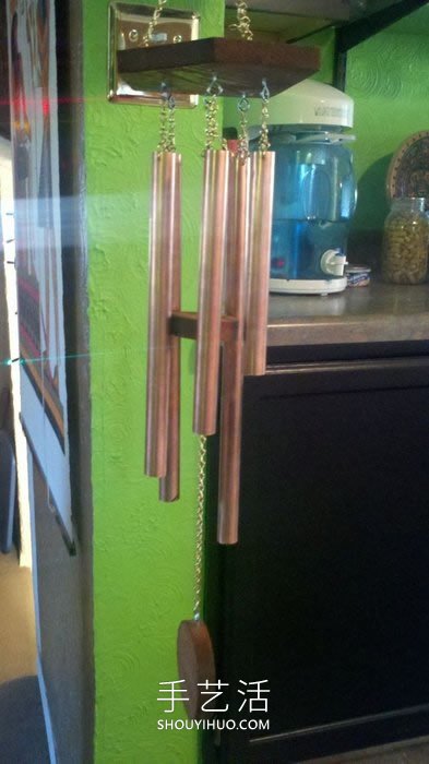 废品旧物再利用!自制创意春天风铃的教程