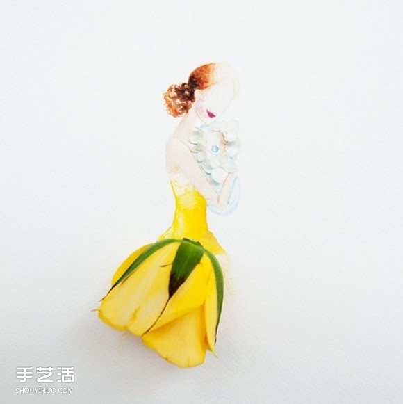 极雅艺术!用水彩让花朵变身礼物在纸上绽放