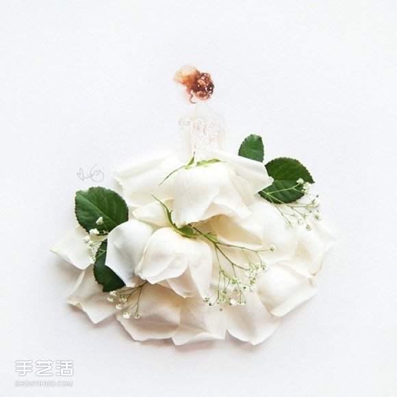 极雅艺术!用水彩让花朵变身礼物在纸上绽放