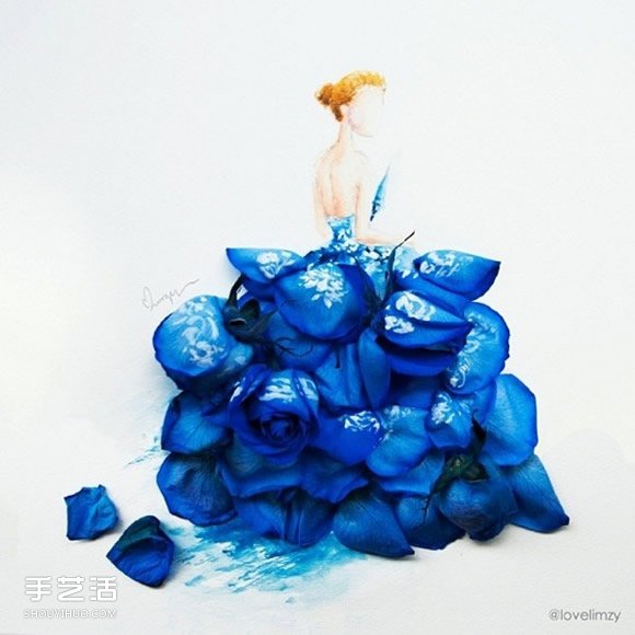极雅艺术!用水彩让花朵变身礼物在纸上绽放