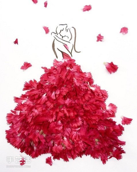 极雅艺术!用水彩让花朵变身礼物在纸上绽放