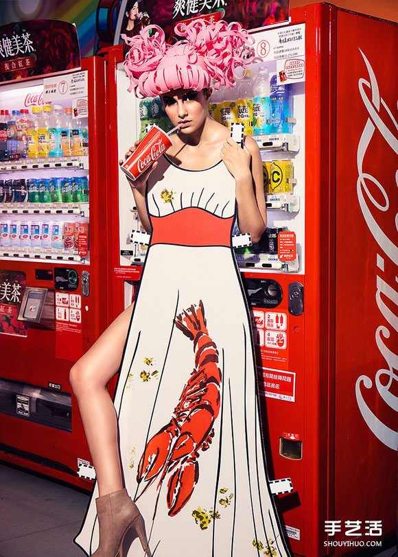 真人版纸娃娃!利用硬纸板制作的平面服装