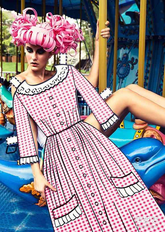 真人版纸娃娃!利用硬纸板制作的平面服装