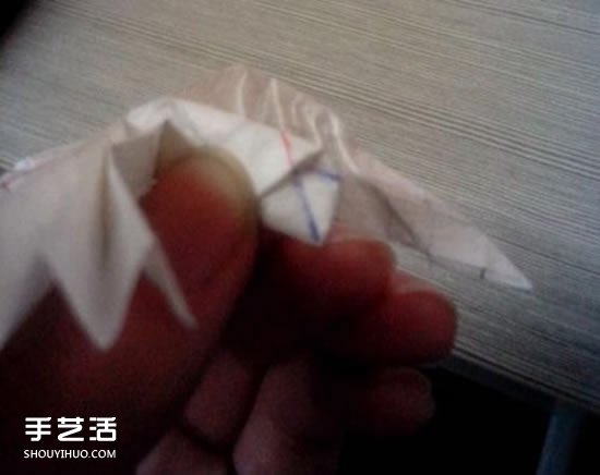 美丽天使的折纸方法 手工折叠立体天使图解