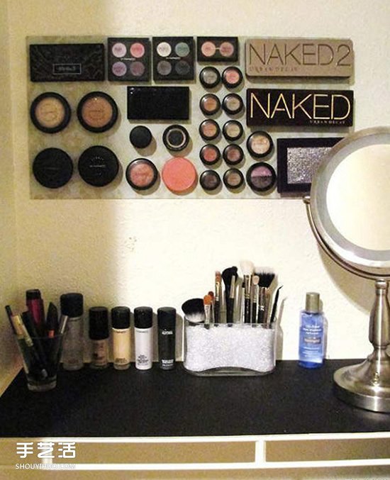 自制磁铁梳妆台的方法 可立起来的化妆台DIY