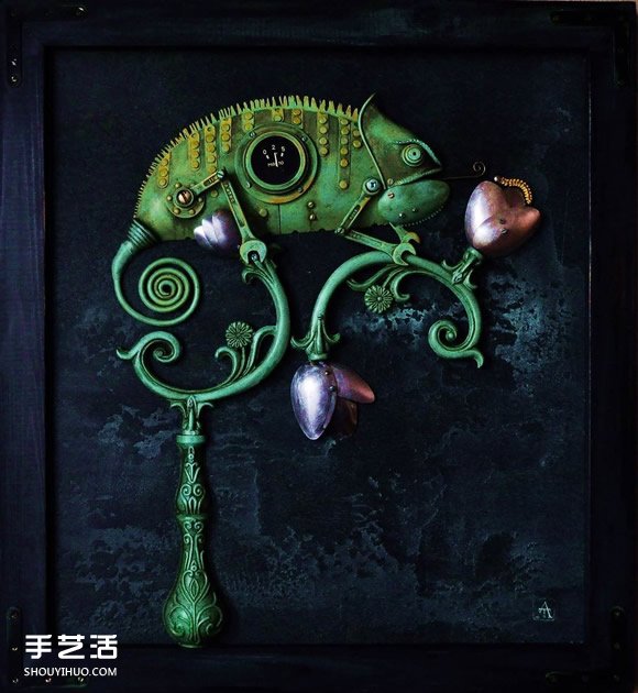 铁皮垃圾变蒸汽朋克动物 酷炫的变废为宝小玩意