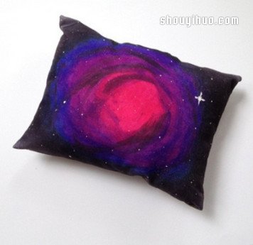 利用简单印染工艺,DIY制作银河星云抱枕