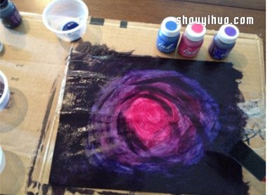 利用简单印染工艺,DIY制作银河星云抱枕