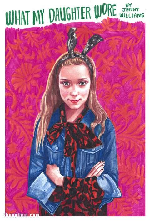 Jenny Williams 以女儿为主题的时尚插画