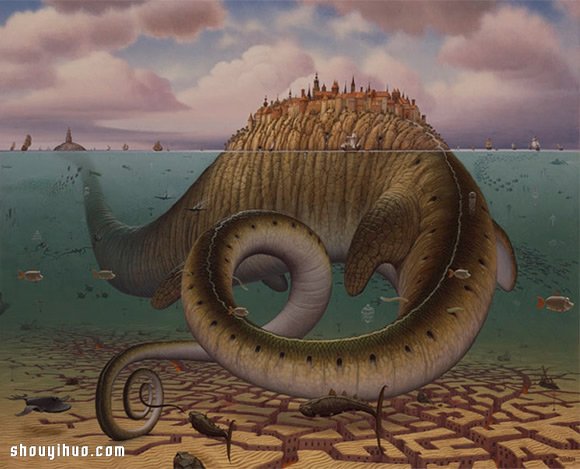 Jacek Yerka 带你进入梦境般的插画世界!
