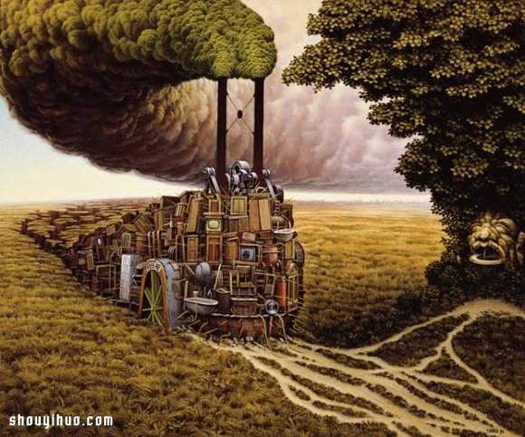 Jacek Yerka 带你进入梦境般的插画世界!