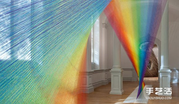 玩美视觉游戏!利用丝线DIY永不消失的彩虹