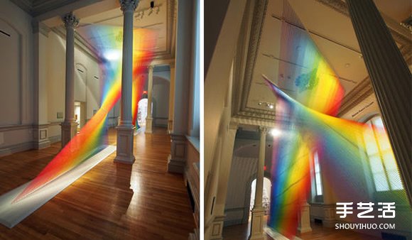 玩美视觉游戏!利用丝线DIY永不消失的彩虹