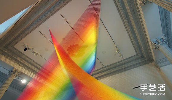 玩美视觉游戏!利用丝线DIY永不消失的彩虹