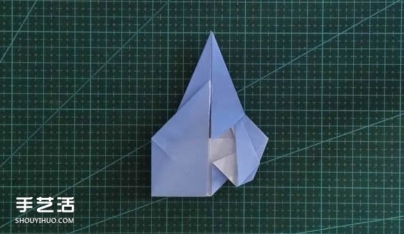 手工折纸女生头像图解 短发女孩的折法步骤图