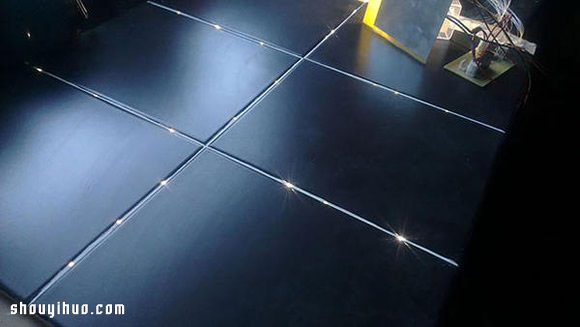 光纤创意DIY:把地板变成星光点点的夜空