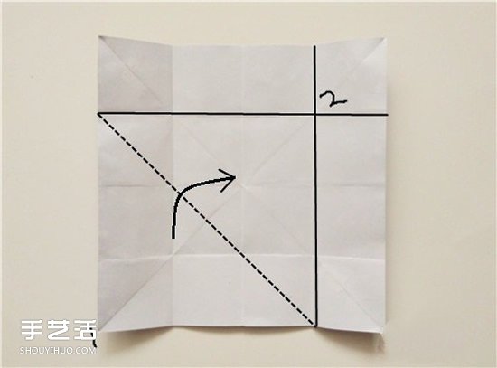 扑克牌黑桃和梅花花色的折纸方法图解