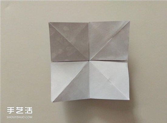 扑克牌黑桃和梅花花色的折纸方法图解