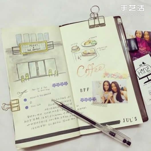 马来西亚女生做的旅行手账日记 清新又很有爱