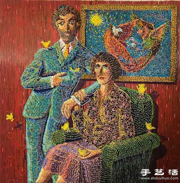 彩色铅笔DIY而成的创意雕塑